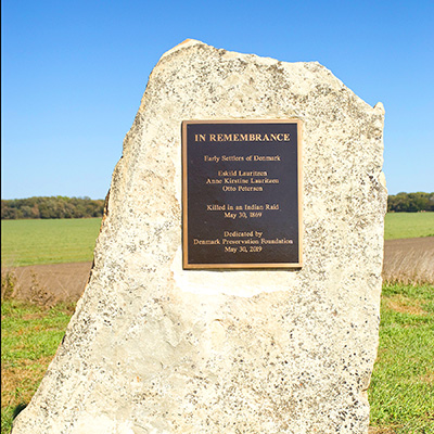 Denmark - Indian Raid Monument